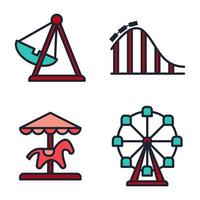 Amusement Park icon vector