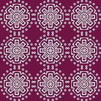 Decorative monochrome batik seamless vector pattern