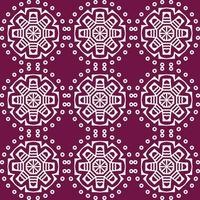 Decorative monochrome batik seamless vector pattern