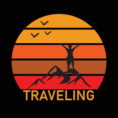 summer traveling vector design for t shirt