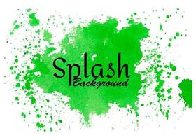 Hand-drawn colorful watercolor splash vector, Isolated watercolor splatter stain, watercolor splash stain background,