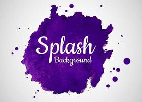 Hand-drawn colorful watercolor splash vector, Isolated watercolor splatter stain, watercolor splash stain background, vector