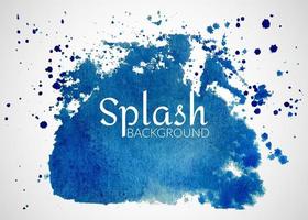 Hand-drawn colorful watercolor splash vector, Isolated watercolor splatter stain, watercolor splash stain background, vector