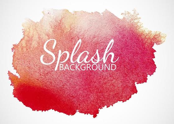 colorful Isolated watercolor splatter stain, Hand drew watercolor splash vector, Multicolored watercolor splash