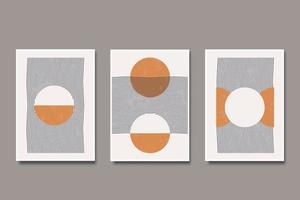 conjunto de colección de diseño de formas de rayas abstractas minimalistas modernas vector