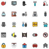Smart home Icon in Filled Line Style For Any Purposes. Perfect For Website Mobile App Presentation vector
