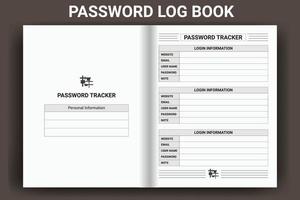 Password logbook tracker, Diary, Password Tracker, Password Log Book, Diary Publishing, Password LogBook, Password, Internet Address Keeper, Password Tracker Template, Journal, Notebook, Planner, vector