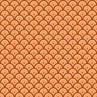 Simple geometric seamless pattern background in Japanese style with orange color tone. vector