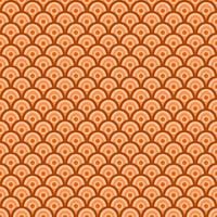 Simple geometric seamless pattern background in Japanese style with orange color tone. vector