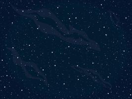 ilustración de vector de fondo de cielo nocturno estrellado