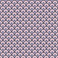 Simple geometric seamless pattern background in Japanese style with pink and navy blue color . vector