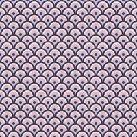 Simple geometric seamless pattern background in Japanese style with pink and navy blue color . vector