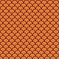Simple geometric seamless pattern background in Japanese style with red and yellow color . vector