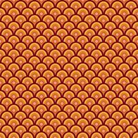 Simple geometric seamless pattern background in Japanese style with red and yellow color . vector