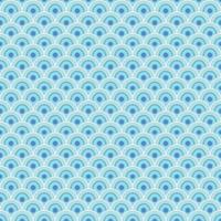 Simple geometric seamless pattern background in Japanese style with blue color tone . vector
