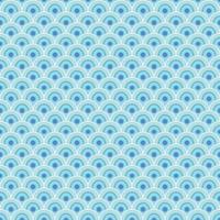 Simple geometric seamless pattern background in Japanese style with blue color tone . vector