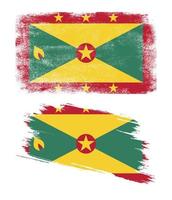 Grenada flag in grunge style vector