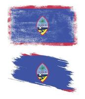 Guam flag in grunge style vector