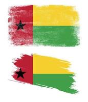 Guinea Bissau flag in grunge style vector