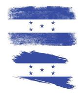 bandera de honduras en estilo grunge vector