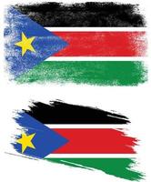 south sudan flag in grunge style vector