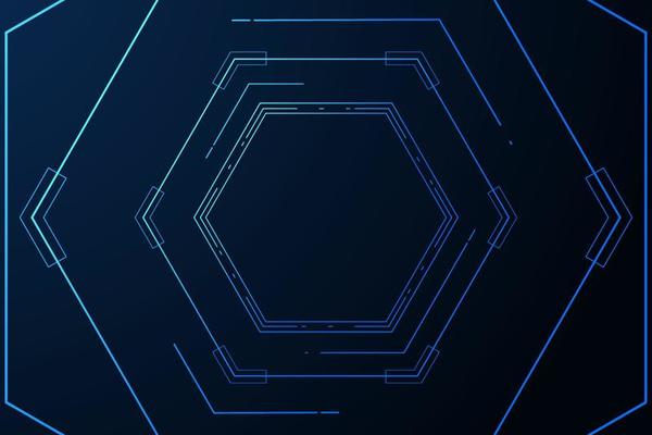 vector sci fi hexagonal futuristic pattern, innovation future technology background,
