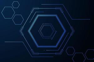 vector sci fi hexagonal futuristic pattern, innovation future technology background,