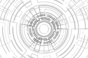 plantilla abstracta de tecnología futurista, interfaces de usuario virtuales innovadoras, hud, vector de fondo de velocidad de flecha