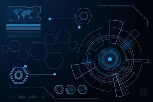 Futuristic technology abstract template , innovative virtual user interfaces , HUD , arrow speed background vector