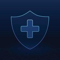Cyber security technology concept , Shield With Keyhole icon  , personal data , vector