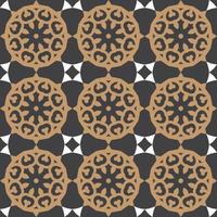 Traditional geometric seamless pattern design vector