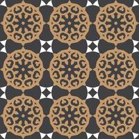 Traditional geometric seamless pattern design vector