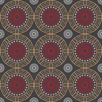 Decorative monochrome seamless vector pattern