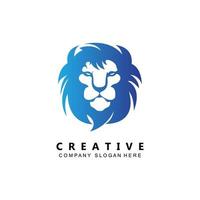 king lion logo symbol vector