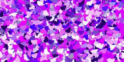 Light purple vector texture with memphis shapes.