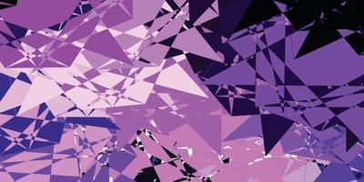 Dark Purple, Pink vector template with triangle shapes.