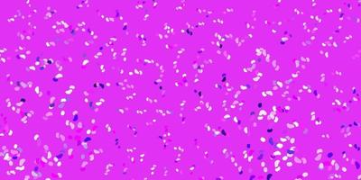 Light purple, pink vector pattern with abstract shapes.