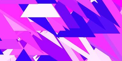 Light purple, pink vector texture with random triangles.