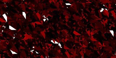 Dark Red vector background with polygonal forms.