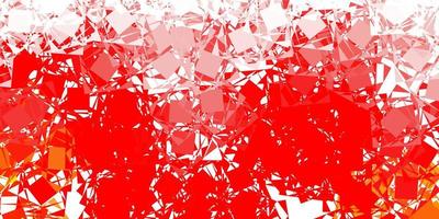 Light red vector backdrop with triangles, lines.