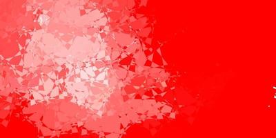 Light Red vector backdrop with triangles, lines.