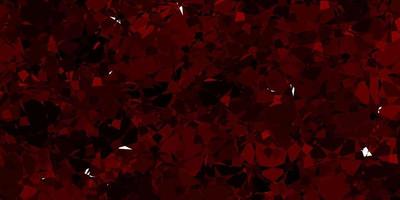 Dark Red vector texture with random triangles.