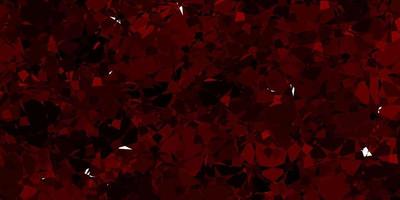 Dark Red vector texture with random triangles.