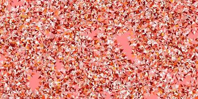 Light red, yellow vector texture with bright snowflakes.