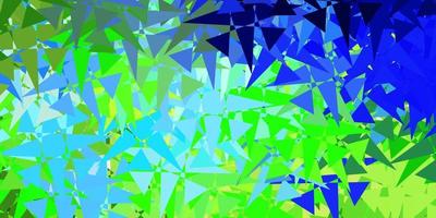 Light Blue, Green vector pattern with abstract shapes.