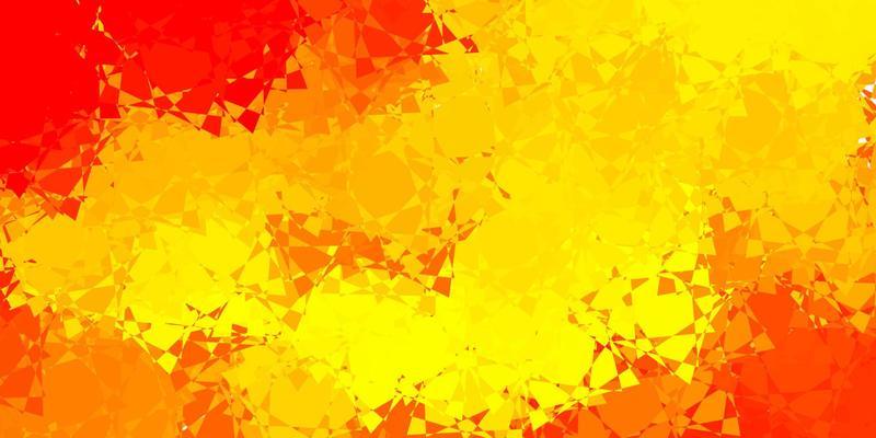 Light Yellow vector background with polygonal forms.
