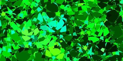 Dark Blue, Green vector background with polygonal forms.