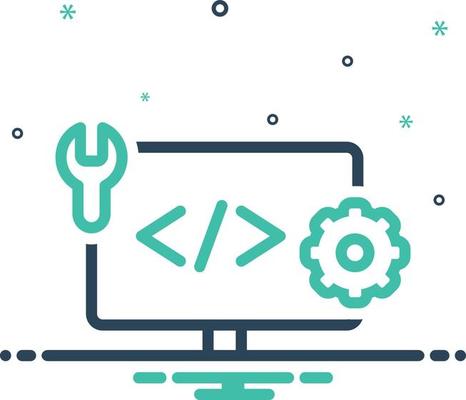 Mix icon for web developing