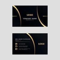 Modern and clean professional business card design template