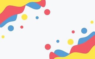 full color abstract fluid gradient illustration vector for background